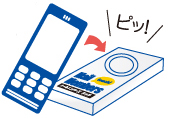 タッチで簡単登録 タッチで簡単登録